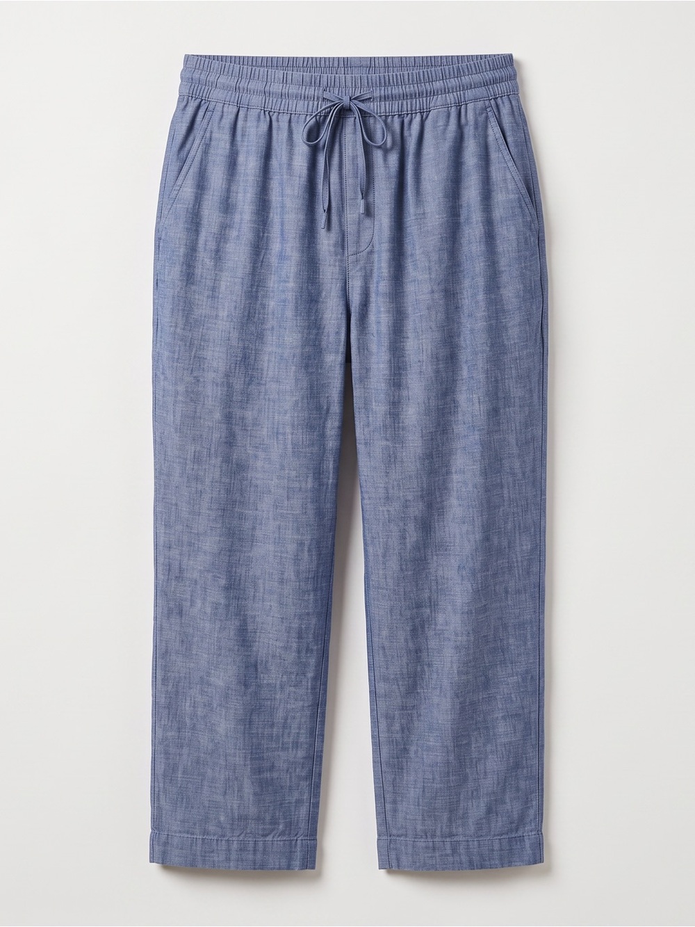 JONES NEW YORK Signature Blue Chambray Linen Blend Pull-On Pant, 3X